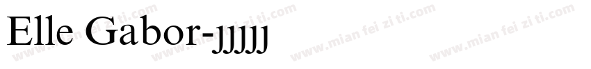 Elle Gabor字体转换